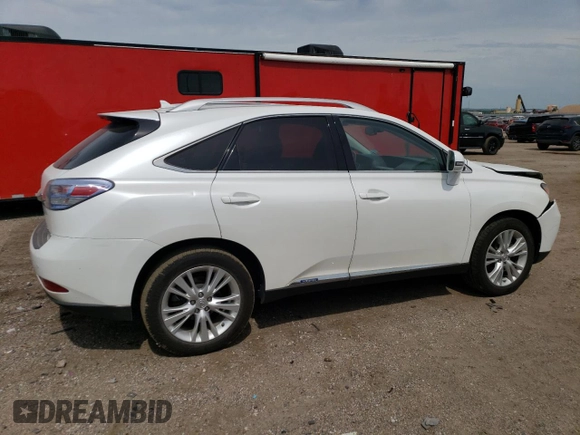 2011 Lexus RX 450h with VIN JTJBC1BA3B2045384, listed as a Copart auction lot 61182005 with 182,126 mi miles and Salvage title. Bid and sale history available at DreamBid. Image 3.