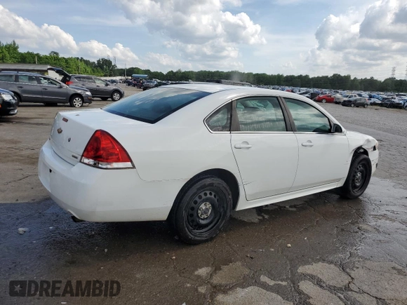 2014 Chevrolet Impala Police Police z VIN 2G1WD5E34E1158876, wystawiony jako Copart lot #55107095 z przebiegiem 151 734 mil mil oraz Szkoda całkowita • Salvage title. Historia ofert i sprzedaży dostępna na DreamBid. Obrazek 3.