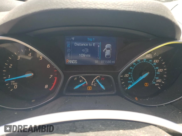 2013 Ford Escape SE z VIN 1FMCU0GX8DUD15126, wystawiony jako Copart lot #58539285 z przebiegiem 71 580 mil mil oraz Szkoda całkowita • Salvage title. Historia ofert i sprzedaży dostępna na DreamBid. Obrazek 9.