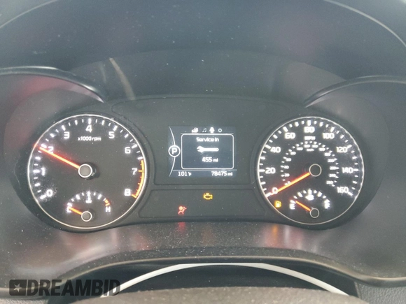 2018 Kia Optima S with VIN 5XXGT4L3XJG194653, listed as a Copart auction lot 60733015 with 78,475 mi miles and Salvage title. Bid and sale history available at DreamBid. Image 9.
