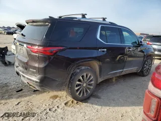 2022 Chevrolet Traverse Premier with VIN 1GNEVKKW2NJ191739, listed as a Copart auction lot 44624955 with 37,790 mi miles and Salvage Title. Bid and sale history available at carsss.com. Image 3.