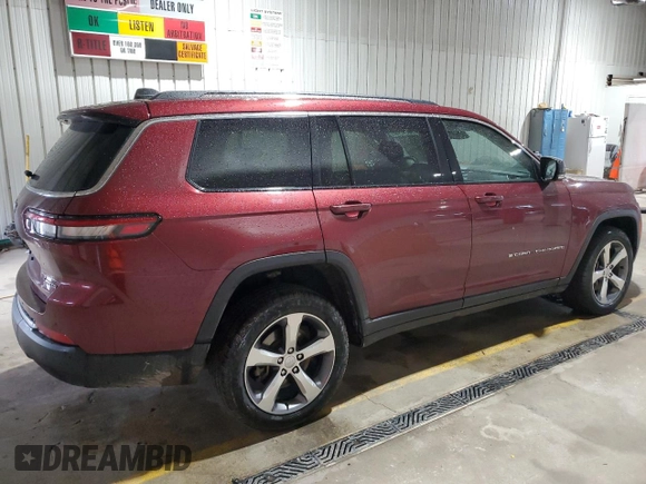 2021 Jeep Grand Cherokee Limited with VIN 1C4RJKBG1M8173351, listed as a Copart auction lot 56490185 with 46,604 mi miles and Salvage Title. Bid and sale history available at DreamBid. Image 3.