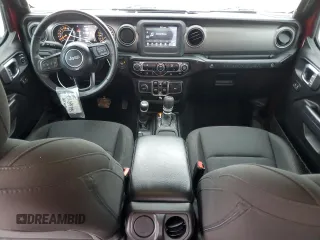 2021 Jeep Wrangler Unlimited Sport S with VIN 1C4HJXDG7MW814908, listed as a Copart auction lot 55394875 with 72,754 mi miles and Salvage title. Bid and sale history available at DreamBid. Image 8.