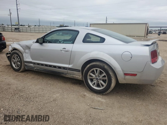 2005 Ford Mustang Deluxe with VIN 1ZVHT80N955249439, listed as a Copart auction lot 55536255 with 118,984 mi miles and Salvage title. Bid and sale history available at DreamBid. Image 2.