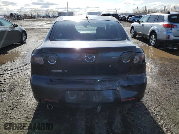 2008 Mazda 3 i Touring Value with VIN JM1BK32F881109043, listed as a Copart auction lot 50959255 with 216,608 mi miles and Salvage Title. Bid and sale history available at DreamBid. Image 6.