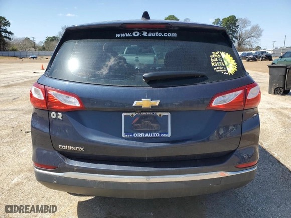 2018 Chevrolet Equinox LS with VIN 3GNAXHEV4JL326382, listed as a Copart auction lot 48773265 with 129,542 mi miles and Salvage Title. Bid and sale history available at carsss.com. Image 6.