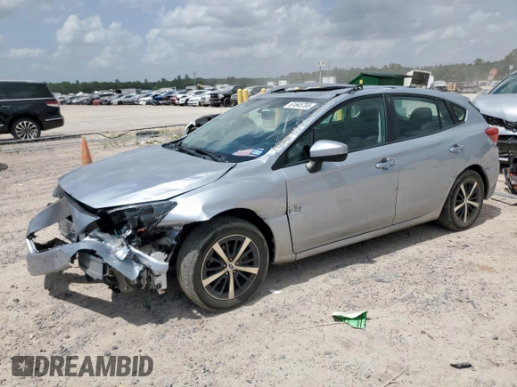 2020 Subaru Impreza Premium with VIN 4S3GTAD65L3709679, listed as a Copart auction lot 61645765 with 65,146 mi miles and Salvage title. Bid and sale history available at DreamBid. Image 1.