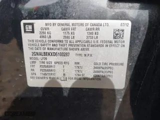 2013 Chevrolet Equinox LS with VIN 2GNALBEKXD6100287, listed as a IAAI auction lot 41896657 with 155,424 mi miles. Bid and sale history available at carsss.com. Image 9.
