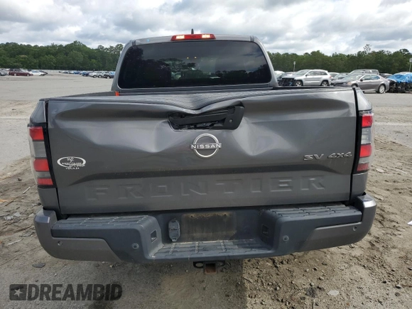 2022 Nissan Frontier SV with VIN 1N6ED1EK8NN680666, listed as a Copart auction lot 59164865 with 57,697 mi miles and Salvage title. Bid and sale history available at DreamBid. Image 6.