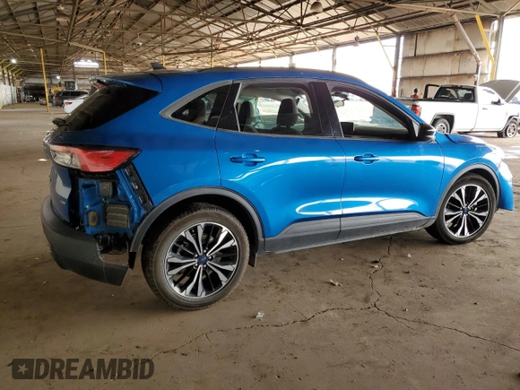 2021 Ford Escape SE Hybrid with VIN 1FMCU0BZ2MUB01645, listed as a Copart auction lot 49188385 with 61,530 mi miles and Salvage title. Bid and sale history available at DreamBid. Image 3.
