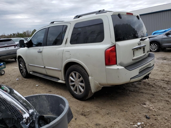 2005 Infiniti QX56 with VIN 5N3AA08C15N801291, listed as a Copart auction lot 42801095 with 730,377 mi miles and Salvage Title. Bid and sale history available at carsss.com. Image 2.