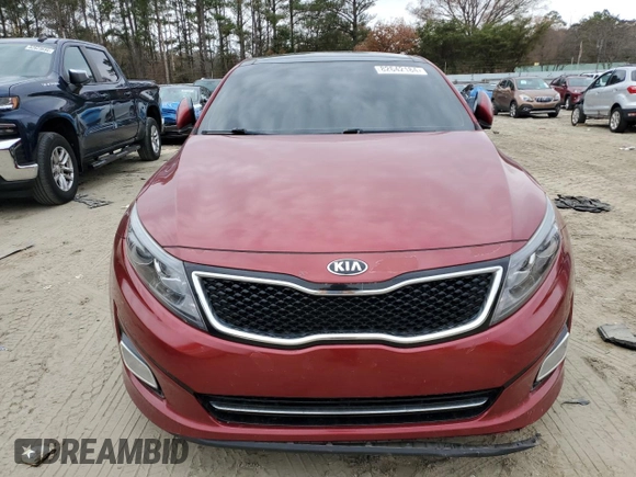 2015 Kia Optima SXL Turbo with VIN 5XXGR4A60FG513545, listed as a Copart auction lot 82642184 with 123,235 mi miles and Salvage Title. Bid and sale history available at DreamBid. Image 5.