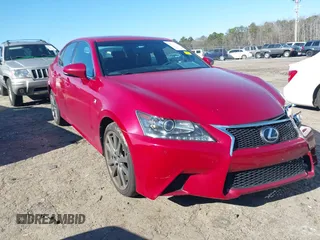 2015 Lexus GS 350 with VIN JTHCE1BL4FA009653, listed as a IAAI auction lot 41227701 with 65,521 mi miles. Bid and sale history available at carsss.com. Image 1.