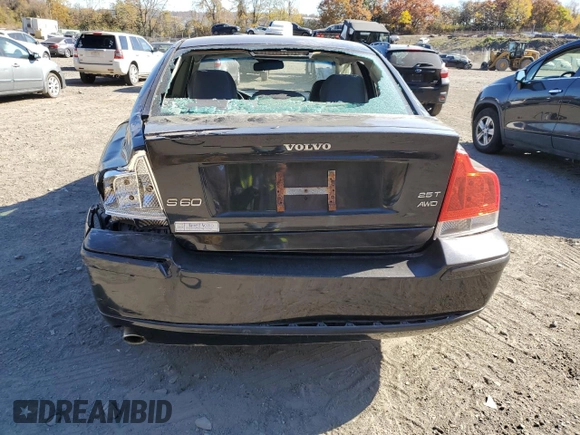 2006 Volvo S60 2.5L Turbo with VIN YV1RH592562540081, listed as a Copart auction lot 78061194 with 190,164 mi miles and Salvage Title. Bid and sale history available at carsss.com. Image 6.