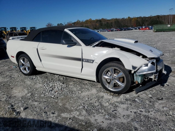 2007 Ford Mustang GT Deluxe with VIN 1ZVFT85H575232313, listed as a Copart auction lot 50304165 with 105,322 mi miles and Salvage Title. Bid and sale history available at carsss.com. Image 4.