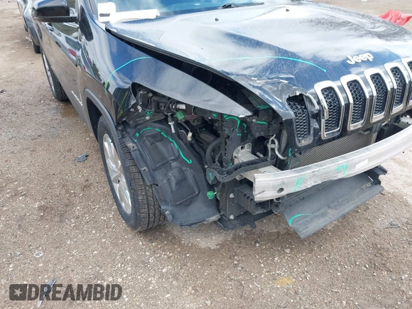 2017 Jeep Cherokee Limited with VIN 1C4PJMDS2HW606827, listed as a IAAI auction lot 42037856 with 89,477 mi miles. Bid and sale history available at carsss.com. Image 6.