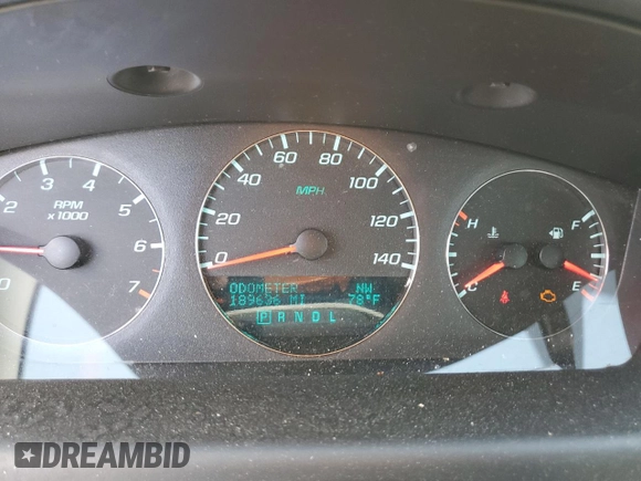 2014 Chevrolet Impala LTZ with VIN 2G1WC5E33E1164638, listed as a Copart auction lot 58699635 with 189,636 mi miles and Salvage title. Bid and sale history available at DreamBid. Image 9.