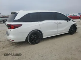 2024 Honda Odyssey Sport with VIN 5FNRL6H72RB024348, listed as a Copart auction lot 44576155 with 8,328 mi miles and Salvage Title. Bid and sale history available at DreamBid. Image 3.
