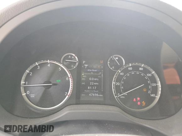 2021 Lexus GX with VIN JTJAM7BX8M5278954, listed as a Copart auction lot 47801055 with 47,965 mi miles and Salvage Title. Bid and sale history available at carsss.com. Image 9.