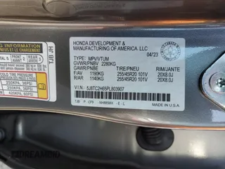 2023 Acura RDX w/A-Spec Package with VIN 5J8TC2H65PL803907, listed as a Copart auction lot 50797325 with 50,963 mi miles and Salvage title. Bid and sale history available at DreamBid. Image 14.