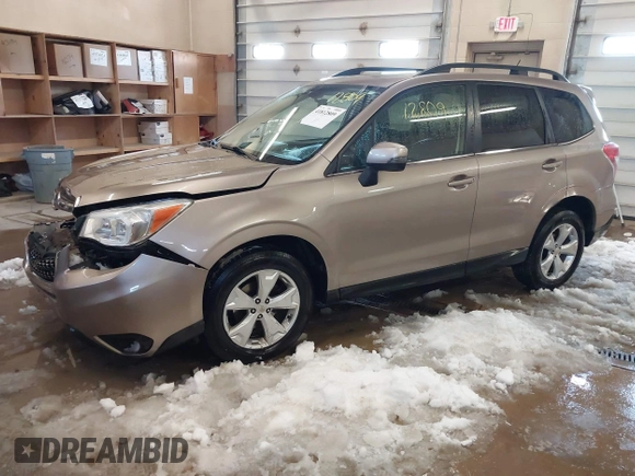 2014 Subaru Forester 2.5i Touring with VIN JF2SJAPC3EH541727, listed as a IAAI auction lot 41812809 with 94,506 mi miles. Bid and sale history available at carsss.com. Image 2.