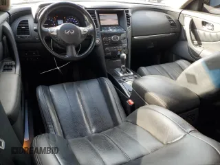 2016 Infiniti QX70 with VIN JN8CS1MW7GM753074, listed as a Copart auction lot 44591025 with 128,120 mi miles and Salvage Title. Bid and sale history available at DreamBid. Image 8.