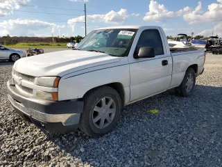 2007 Chevrolet Silverado 1500 Classic Work Truck with VIN 1GCEC14XX7Z187585, listed as a Copart auction lot 74381184 with 147,657 mi miles and Salvage Title. Bid and sale history available at carsss.com. Image 1.