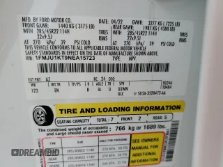 2022 Ford Expedition Limited with VIN 1FMJU1KT9NEA15723, listed as a Copart auction lot 89049785 with 59,658 mi miles and Salvage Title. Bid and sale history available at carsss.com. Image 14.