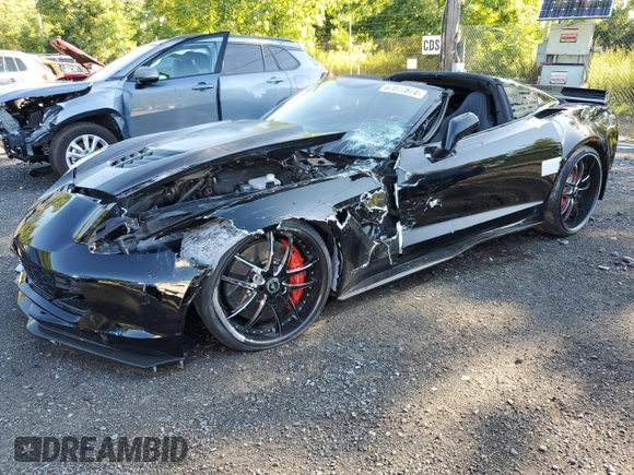 2015 Chevrolet Corvette Z06 3LZ with VIN 1G1YT2D69F5601500, listed as a Copart auction lot 78839054 with 0 mi miles and Salvage Title. Bid and sale history available at carsss.com. Image 1.
