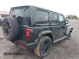 2023 Jeep Wrangler Sahara with VIN 1C4HJXEN4PW533148, listed as a IAAI auction lot 41476541 with 35,195 mi miles. Bid and sale history available at carsss.com. Image 4.
