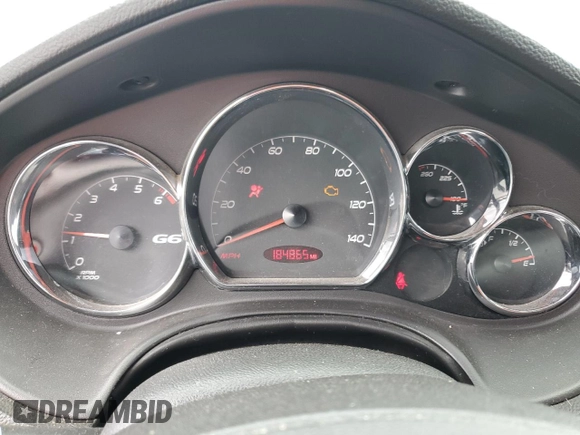 2006 Pontiac G6 GT with VIN 1G2ZH578464188066, listed as a Copart auction lot 51824845 with 184,865 mi miles and Salvage title. Bid and sale history available at DreamBid. Image 9.
