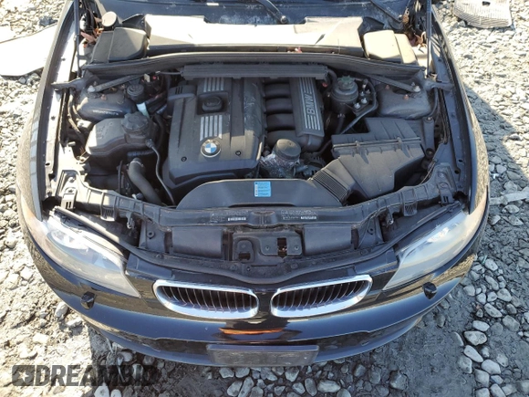 2011 BMW 1 Series 128i with VIN WBAUN1C51BVH82671, listed as a Copart auction lot 43661475 with 115,129 mi miles and Salvage Title. Bid and sale history available at carsss.com. Image 12.