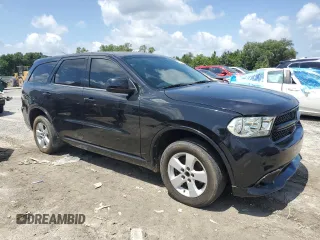 2013 Dodge Durango SXT with VIN 1C4RDHAG1DC651146, listed as a Copart auction lot 60154305 with 185,268 mi miles and Clean title. Bid and sale history available at DreamBid. Image 4.
