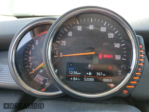 2015 MINI Hardtop 4 Door with VIN WMWXS5C56FT830564, listed as a Copart auction lot 55784695 with 52,089 mi miles and Salvage Title. Bid and sale history available at DreamBid. Image 9.