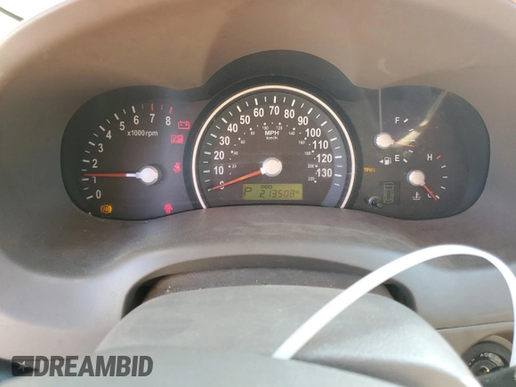 2007 Kia Sedona EX with VIN KNDMB233976173357, listed as a Copart auction lot 75049784 with 213,508 mi miles and Salvage Title. Bid and sale history available at carsss.com. Image 9.