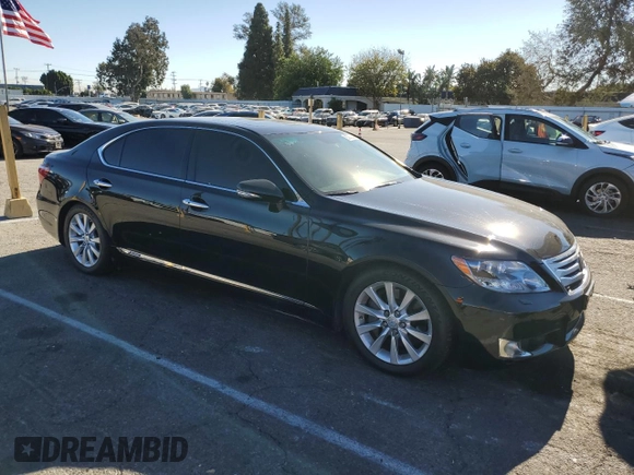 2011 Lexus LS with VIN JTHDU1EF3B5013340, listed as a Copart auction lot 82902224 with 60,910 mi miles and Salvage title. Bid and sale history available at DreamBid. Image 4.