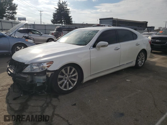 2010 Lexus LS 460 L with VIN JTHDL5EF2A5002578, listed as a Copart auction lot 83389104 with 141,563 mi miles and Salvage title. Bid and sale history available at DreamBid. Image 1.