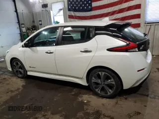 2018 Nissan LEAF SL with VIN 1N4AZ1CP0JC308817, listed as a Copart auction lot 88687055 with 40,644 mi miles and Salvage Title. Bid and sale history available at DreamBid. Image 2.