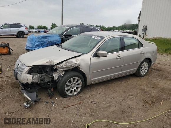 2009 Mercury Milan with VIN 3MEHM07Z09R603974, listed as a Copart auction lot 59268235 with 58,573 mi miles and Clean title. Bid and sale history available at DreamBid. Image 1.