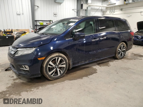 2019 Honda Odyssey Touring with VIN 5FNRL6H80KB505150, listed as a Copart auction lot 47620065 with 262,778 mi miles and Salvage Title. Bid and sale history available at carsss.com. Image 1.