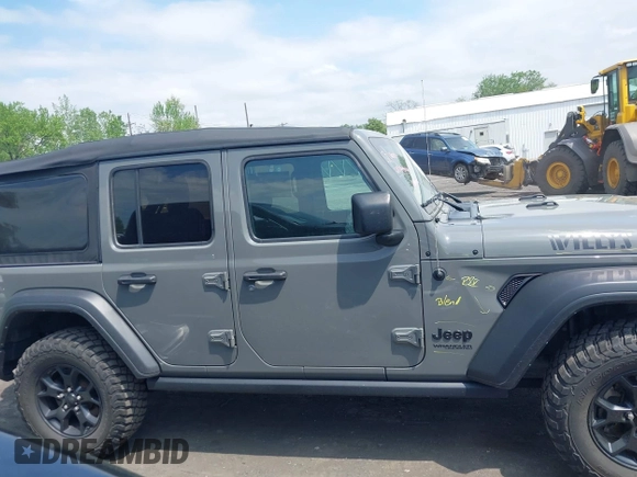 2021 Jeep Wrangler Unlimited Willys с VIN 1C4HJXDNXMW815548, выставлен на аукционе IAAI как лот 42226665 с пробегом 55 457 миль миль и . История ставок и продаж доступна на DreamBid. Изображение 13.