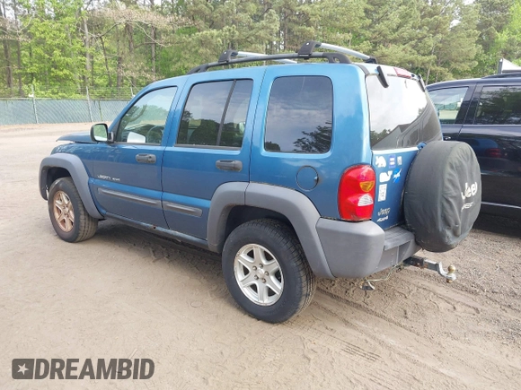 2003 Jeep Liberty Sport with VIN 1J4GL48K23W685486, listed as a IAAI auction lot 42094185 with 156,690 mi miles. Bid and sale history available at carsss.com. Image 3.