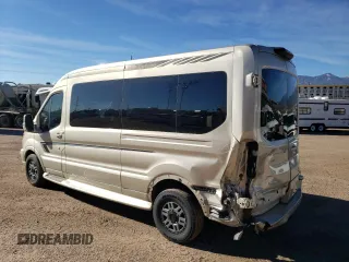 2019 Ford Transit with VIN 1FTYR2CG8KKA26818, listed as a Copart auction lot 77574134 with 60,220 mi miles and Salvage Title. Bid and sale history available at carsss.com. Image 2.