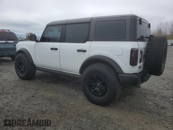 2022 Ford Bronco with VIN 1FMEE5BP7NLB60151, listed as a Copart auction lot 50958365 with 24,594 mi miles and Salvage Title. Bid and sale history available at DreamBid. Image 2.