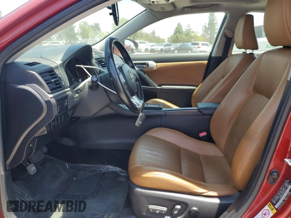 2012 Lexus CT 200h with VIN JTHKD5BH9C2095291, listed as a Copart auction lot 62746025 with 237,020 mi miles and Salvage title. Bid and sale history available at DreamBid. Image 7.