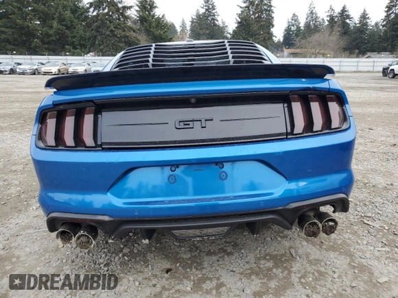 2019 Ford Mustang GT z VIN 1FA6P8CF8K5203637, wystawiony jako Copart lot #43476975 z przebiegiem Nie podano mil oraz Nie do naprawy. Historia ofert i sprzedaży dostępna na DreamBid. Obrazek 6.
