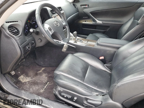 2012 Lexus IS 350 C with VIN JTHFE2C25C2507391, listed as a Copart auction lot 44060525 with 133,392 mi miles and Salvage title. Bid and sale history available at DreamBid. Image 7.