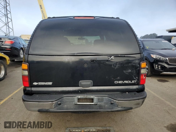 2004 Chevrolet Tahoe LS with VIN 1GNEC13V34J116388, listed as a Copart auction lot 86188524 with 0 mi miles and Salvage Title. Bid and sale history available at carsss.com. Image 6.