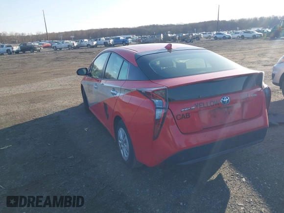 2018 Toyota Prius Two with VIN JTDKBRFUXJ3592766, listed as a IAAI auction lot 41753682 with 125,662 mi miles. Bid and sale history available at carsss.com. Image 3.