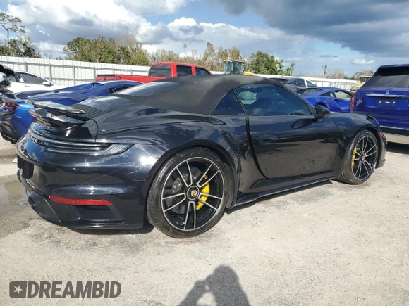2024 Porsche 911 Turbo with VIN WP0CD2A95RS257411, listed as a Copart auction lot 73976154 with 0 mi miles and Non Repairable. Bid and sale history available at carsss.com. Image 3.